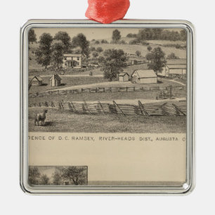 Ramsey, Williams-Wohnsitze Silbernes Ornament