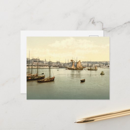 Ramsgate Harbour II, Kent, England Postkarte (Vorderseite/Rückseite Beispiel)