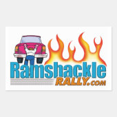 Ramshackle Kundgebung - Rundkleber Rechteckiger Aufkleber (Vorderseite)