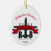 Ramstein Air Base Baby's First Christmas Keramik O Ornament (Rechts)