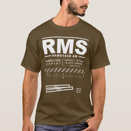 Ramstein Air Base RMS T - Shirt (Vorderseite)
