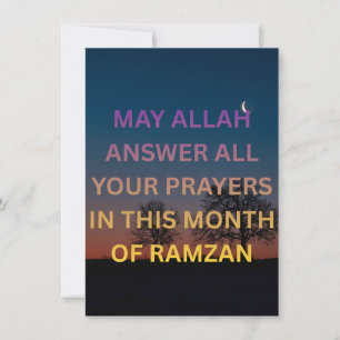 RAMZAN MUBARUK FEIERTAGSKARTE