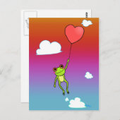 Rana Volando Postkarte (Vorne/Hinten)