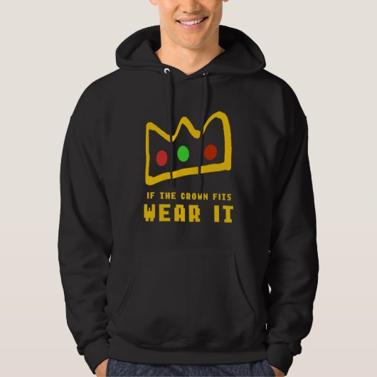 Ranboo's if the crown fits wear it hoodie (Vorderseite)