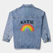 RANBOW Personalisiert NAME Denim Jacket Jeansjacke (Rückseite)