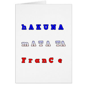 RANCE HAKUNA MATATA BLAUE WHITE RED UNITY FARBEN