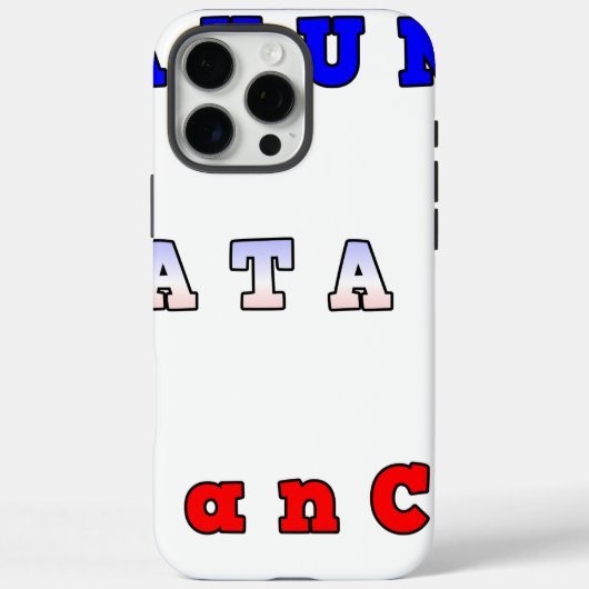 RANCE HAKUNA MATATA BLAUE WHITE RED UNITY FARBEN Case-Mate iPhone HÜLLE (Rückseite)