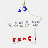 RANCE HAKUNA MATATA BLAUE WHITE RED UNITY FARBEN KERAMIKORNAMENT (Links)