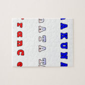 RANCE HAKUNA MATATA BLAUE WHITE RED UNITY FARBEN PUZZLE (Horizontal)