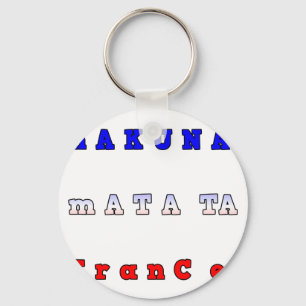 RANCE HAKUNA MATATA BLAUE WHITE RED UNITY FARBEN SCHLÜSSELANHÄNGER