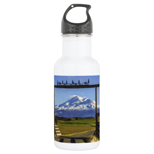 RANCH-ANSICHT VON SHASTA TRINKFLASCHE (Vorderseite)