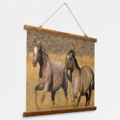 Ranch auf der Ranch von Ponderosa Wandteppich Mit Holzrahmen (Gewinkelt)