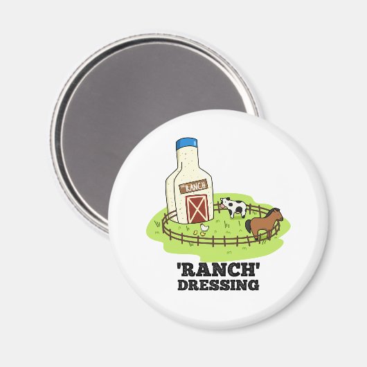 Ranch Dressing Funny Food Puff Magnet (Vorderseite/Rückseite)
