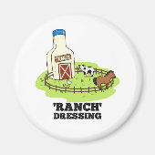 Ranch Dressing Funny Food Puff Magnet (Vorne)