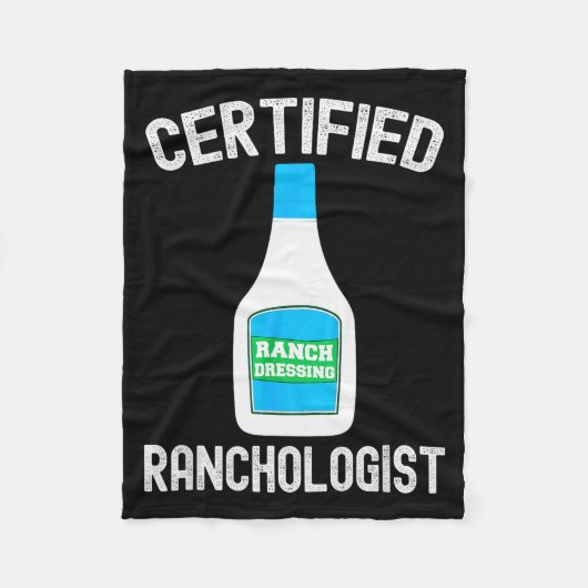 Ranch Dressing Gift Funny Ranch Dressing Sauce Hum Fleecedecke (Vorderseite)