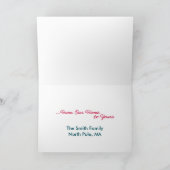 Ranch Dressing individuelle Weihnachtskarte Feiertagskarte (Innenseite)