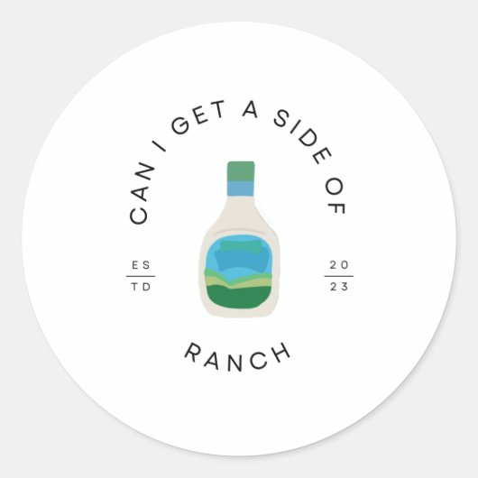 Ranch Dressing Lover Sticker (Vorderseite)