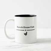 Ranch-Haus-Café Zweifarbige Tasse (Links)