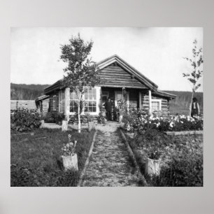 Ranch-Haus nahe Fairbanks: 1916 Poster