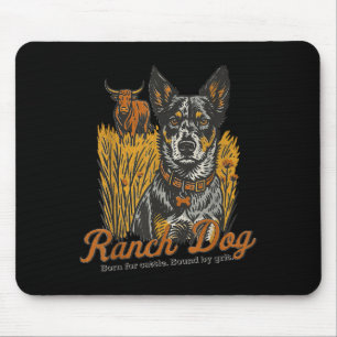 Ranch Herding Hunde Rinder Western Lebensalter Mousepad