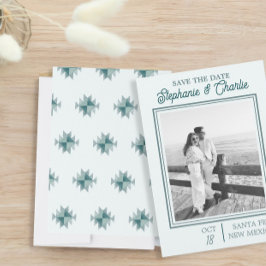 Ranch Hochzeit mit Foto Save the Date Einladung