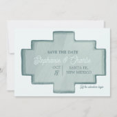 Ranch Hochzeit speichert das Datum der Einladung (Vorderseite)