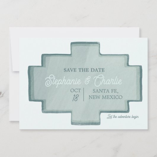 Ranch Hochzeit speichert das Datum der Einladung (Vorderseite)