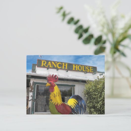 Ranch House Postkarte (Stehend Vorderseite)