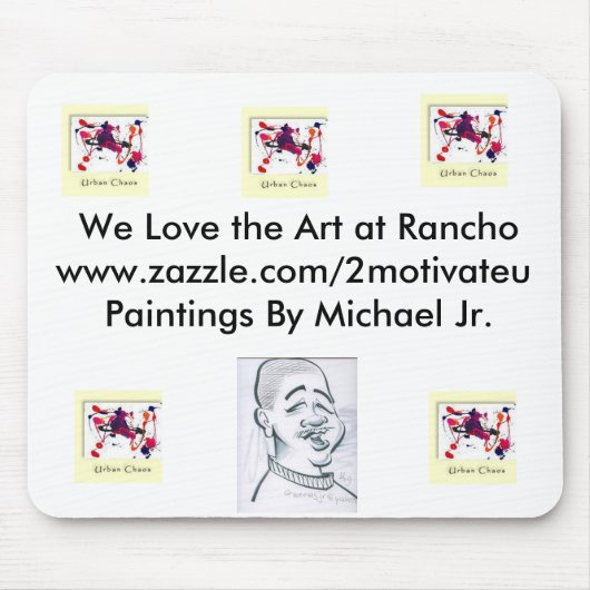 Ranch-Mausunterlage. Mousepad (Vorne)