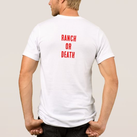 Ranch oder Tod Tri-Blend Shirt (Rückseite)