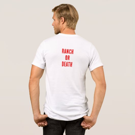 Ranch oder Tod Tri-Blend Shirt (Rückseite voll)
