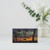 Ranch Real Anwesen Business Cards Visitenkarte (Stehend Vorderseite)