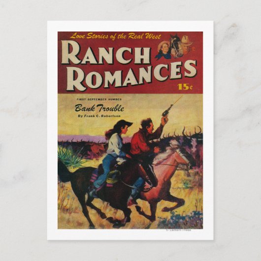 Ranch Romances Magazine Cover Postkarte (Vorderseite)