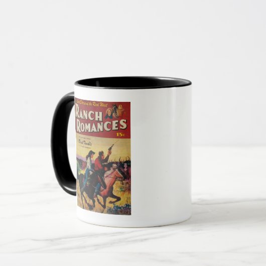 Ranch Romances Magazine Cover Tasse (Vorderseite Links)