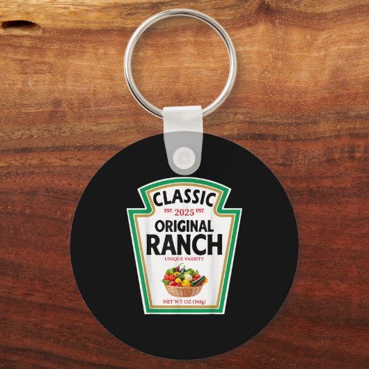 Ranch Sauce Green Salad Dressing Condiment Diy Hal Schlüsselanhänger (Vorderseite)