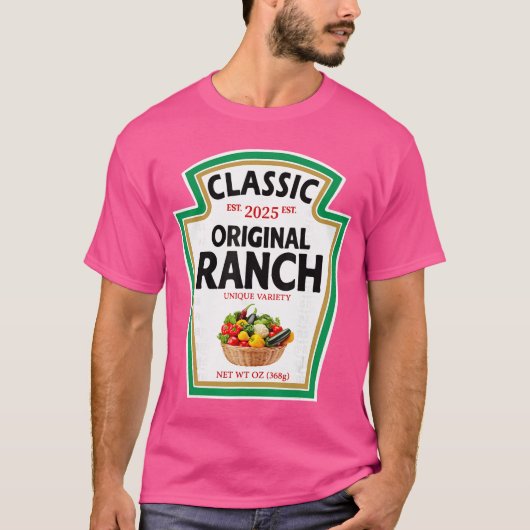 Ranch Sauce Green Salad Dressing Condiment DIY Hal T-Shirt (Vorderseite)
