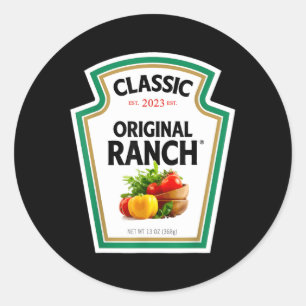 Ranch Sauce Green Salad Dressing Halloween Runder Aufkleber