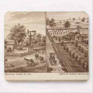 Ranch, Stall, Tulare Co., Cal Mousepad