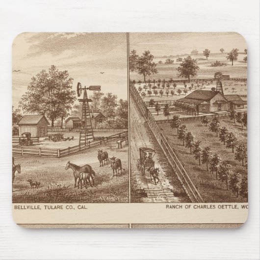 Ranch, Stall, Tulare Co., Cal Mousepad (Vorne)