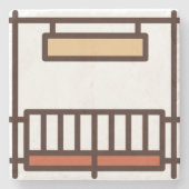 Ranch Steinuntersetzer (Vorderseite)