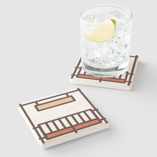 Ranch Steinuntersetzer (Seitenansicht)