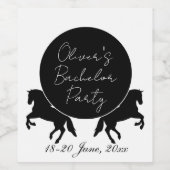 Ranch- und Reitveranstaltungen Weinetikett (Einzelnes Label)