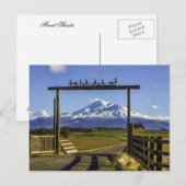 RANCH VIEW OF SHASTA POSTKARTE (Vorne/Hinten)