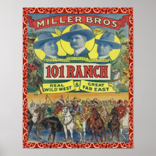 Ranch-Vintages Plakat des Western-101