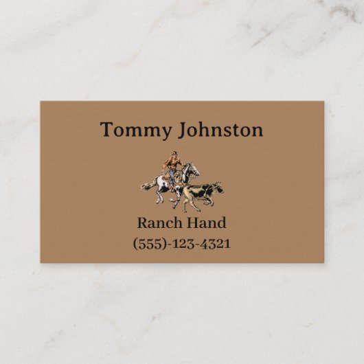 Ranch Visitenkarte (Vorderseite)