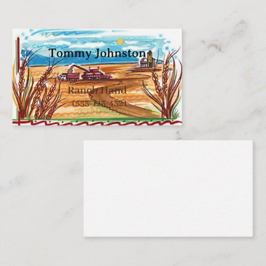 Ranch Visitenkarte (Vorne/Hinten)