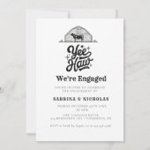 Ranch Western Country Cowboy Verlobung Einladung (Rückseite)