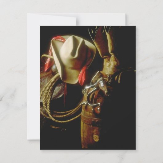 Ranch Western Wear Blank Ankündigung einladen (Vorderseite)