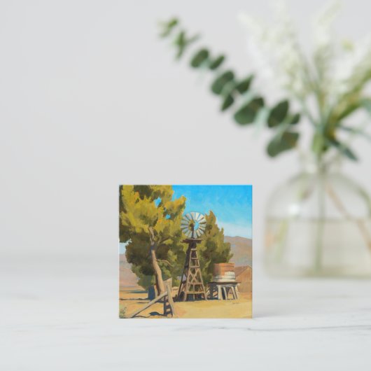 Ranch Windmill, Carson, Nevada, Maynard Dixon Mitteilungskarte (Stehend Vorderseite)