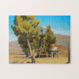 Ranch Windmill, Carson, Nevada, Maynard Dixon Puzzle